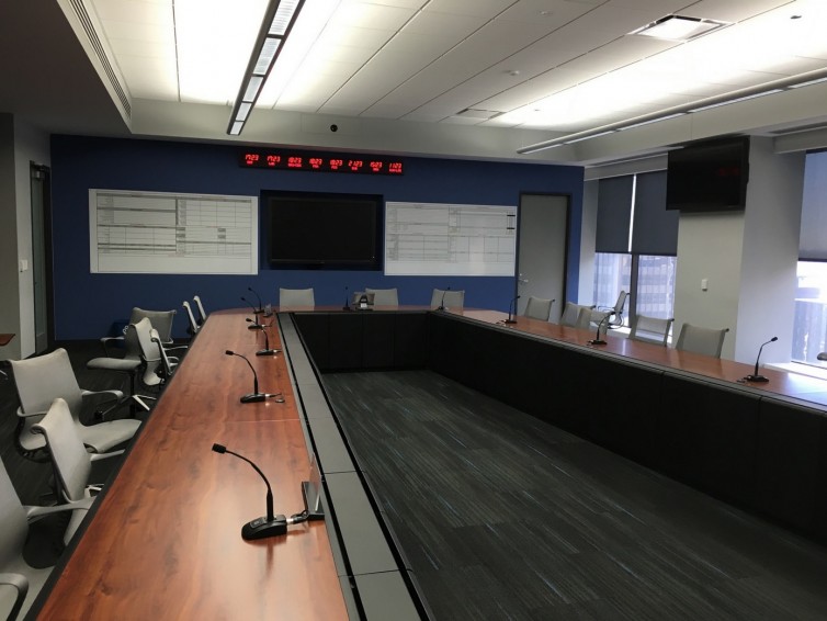 This conference room is used during irregular operations or after incidents. An empty room is what you want to see - Photo: Jason Rabinowitz