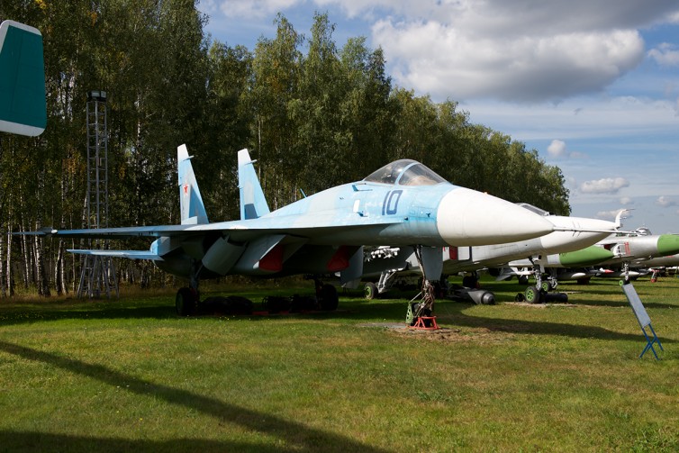 The Sukhoi T-10 led to the construction of the Su-27. Guess where it's on display? Photo: Bernie Leighton | AirlineReporter