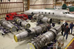 Engine work at the Museum of Flight's Restoration Center