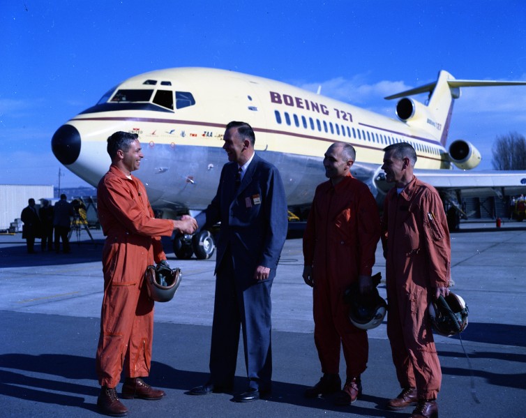 The Boeing 727's first flight - Photo: Boeing