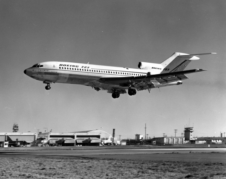 The Boeing 727's first flight - Photo: Boeing