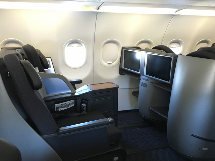 American A321T Business Class (Credit: Jason Rabinowitz)