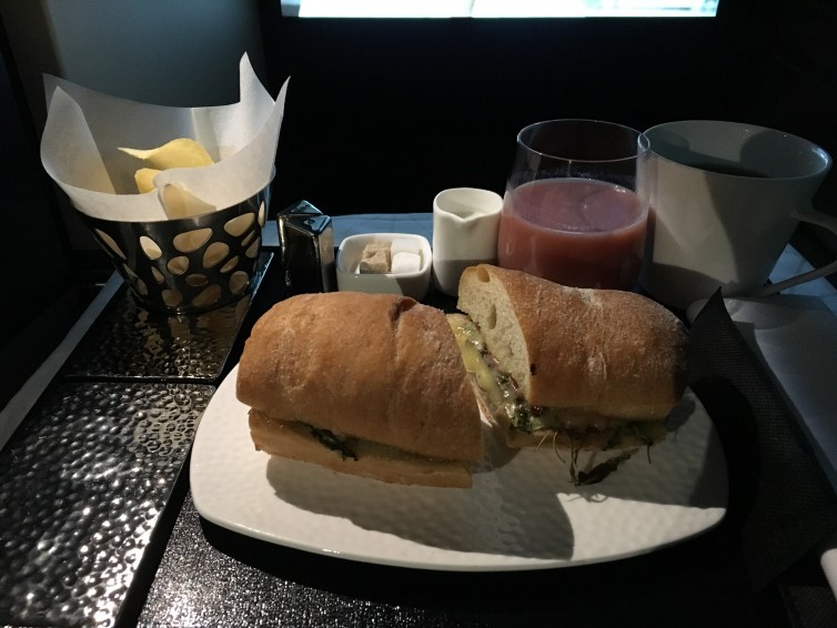 The Etihad Steak sandwich - A must have item on any Etihad flight Photo: Jacob Pfleger | AirlineReporter