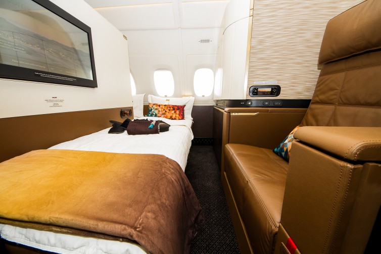 You'd be likely to find no bed larger than this on a commercial aircraft unless you were in the Residence - Photo: Jacob Pfleger | AirlineReporter
