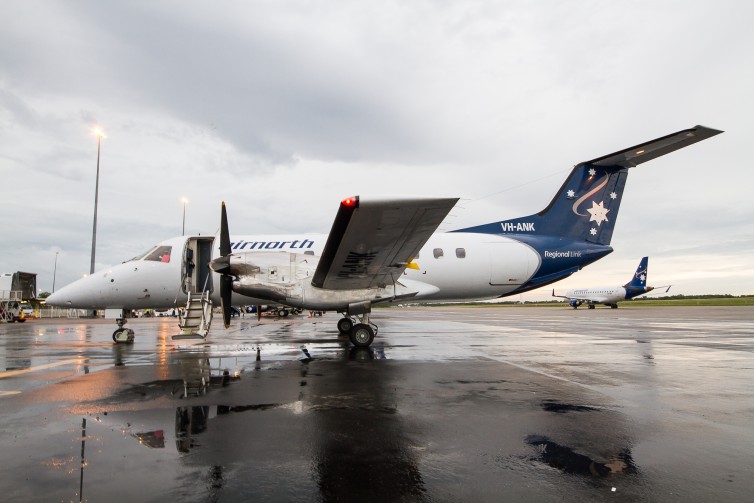 Airnorth operates a fleet of E120 Brasilias on the "centre run" and shorter regional routes Photo: Jacob Pfleger | AirlineReporter