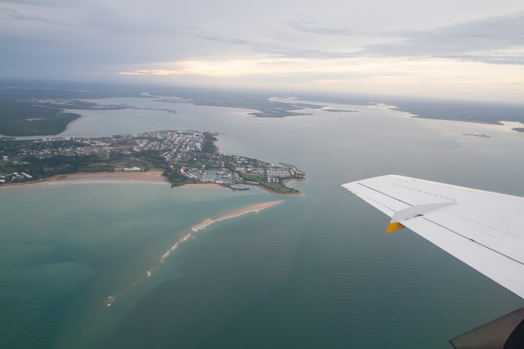 A great view of Darwin on departure Photo: Jacob Pfleger | AirlineReporter