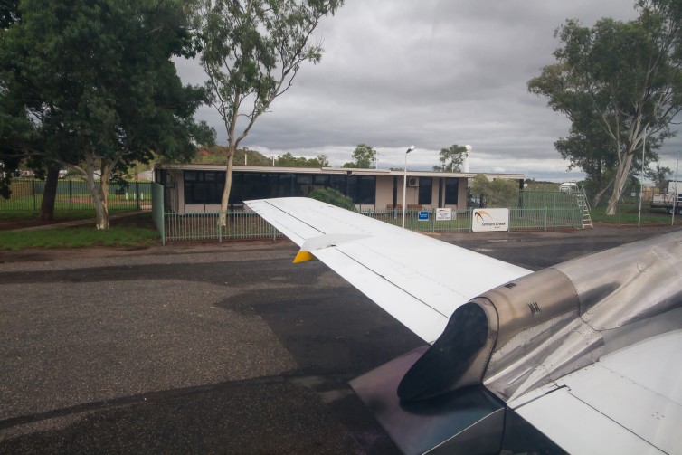 The "terminal" building at Tennant Creek, more than sufficient for three weekly flights Photo: Jacob Pfleger | AirlineReporter
