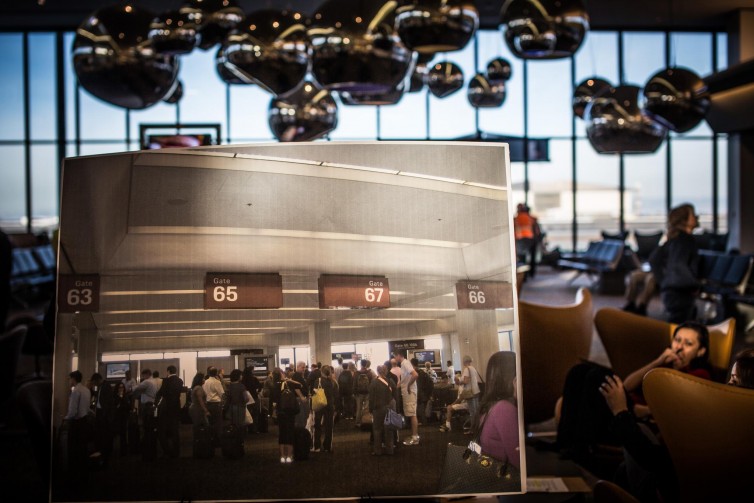 Photo in a photo: the old look versus the new - Photo: SFO