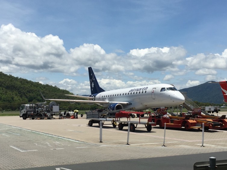 The Embraer E-170 never looks out of place on the ramp of a tropical airport Photo: Jacob Pfleger | AirlineReporter