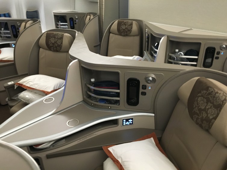 My business class seat on China Eastern - Photo: Jason Rabinowitz