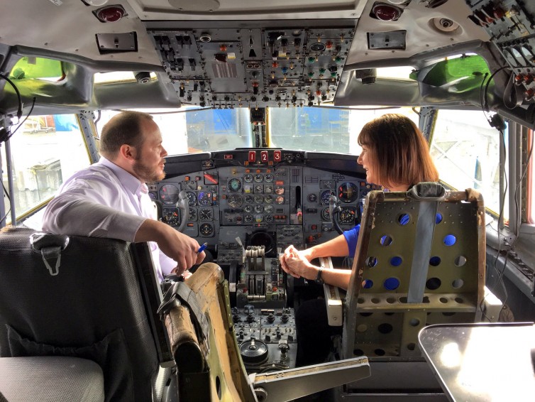 Me in the left seat and Kimberly in the right - Photo: AirlineReporter