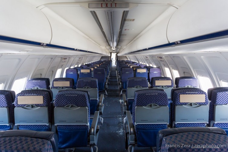 The Museum of Flight kept the aircraft's interior climate-controlled, which helped to keep the vintage aircraft in good condition.