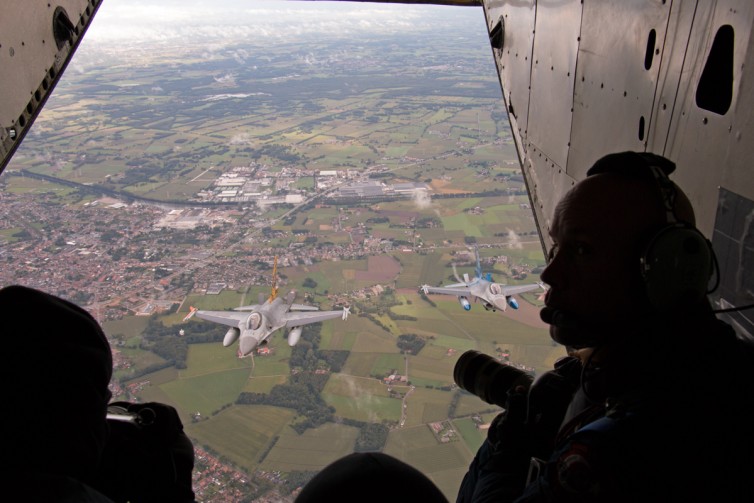 Looking out the back of the skyvan