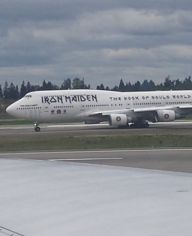 Iron Maiden taxiing in- Photo: Alastair Long | AirlineReporter