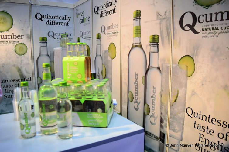 From WTCE 2016: Qcumber sparkling water.