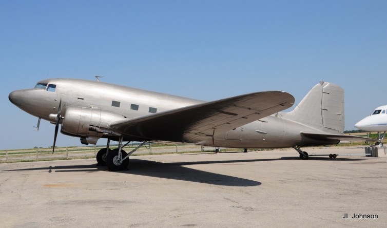 The DC-3 just a few weeks before its move to downtown KC. 