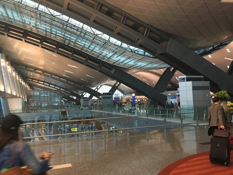 Airy and beautiful terminal at Hamad International Airport in Doha - Photo: Blaine Nickeson | AirlineReporter
