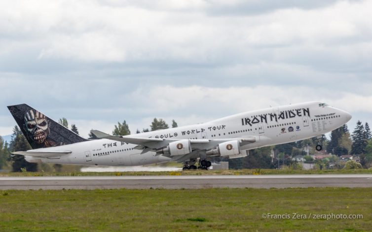 After the band's April 11 show in Tacoma, the band made the short hop up to Paine Field in Everett on April 12 for a VIP tour of the Boeing assembly plant before leaving the same day for their next tour stop in Denver.