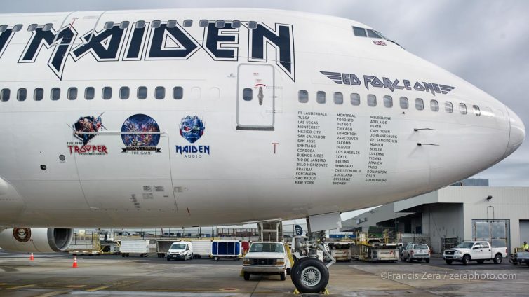 iron maiden tour 2016 airplane