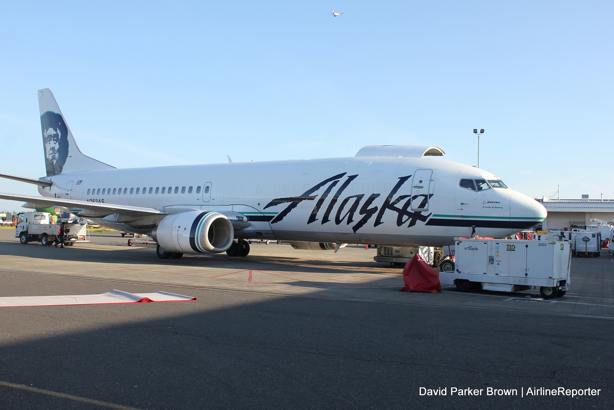 MilkRun in an Alaska Airlines 737400 Combi… for Salmon AirlineReporter
