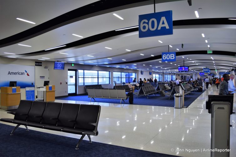 American's satellite terminal (affectionately known as the "Eagle's Nest") for regional flights at LAX.