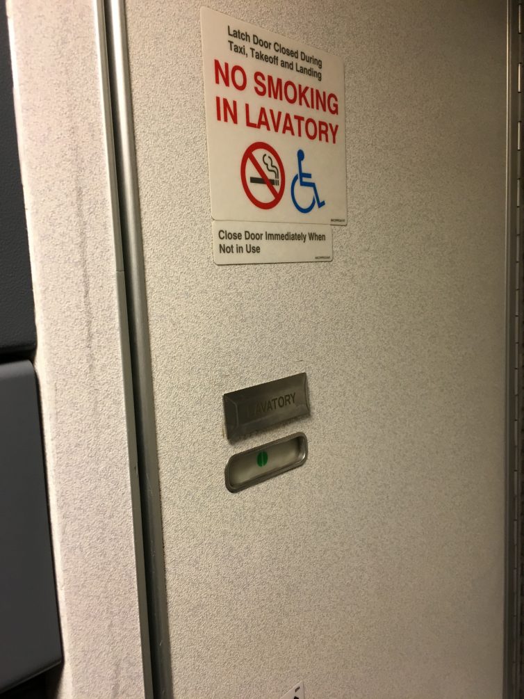 The use of the lavatories is free, but for how long? Photo: Jacob Pfleger | AirlineReporter