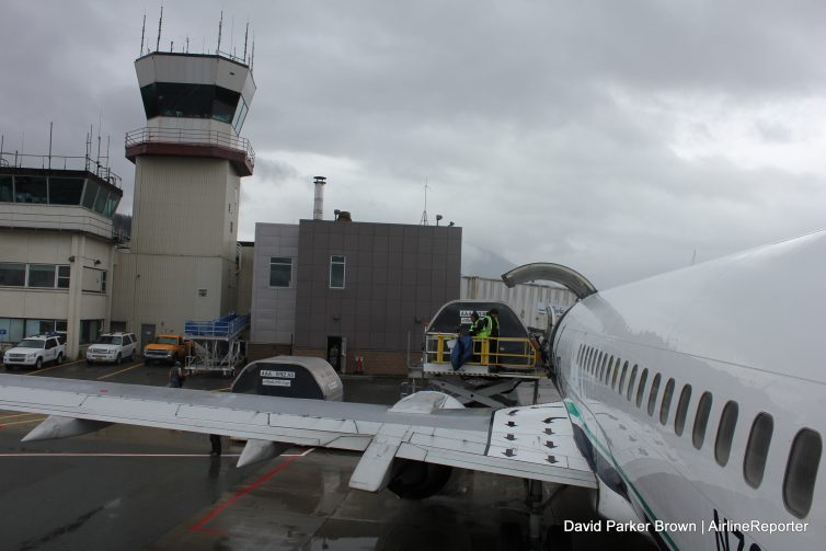 Cargo being unloaded in Juneau.