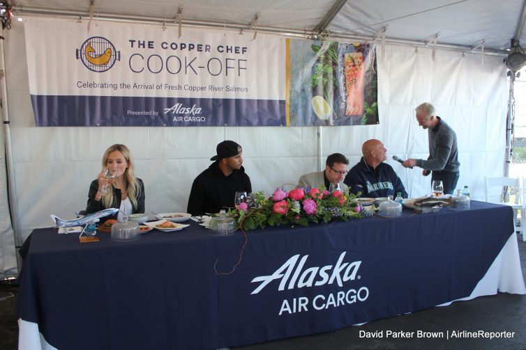 The judges do their darnedest to choose the best dish.