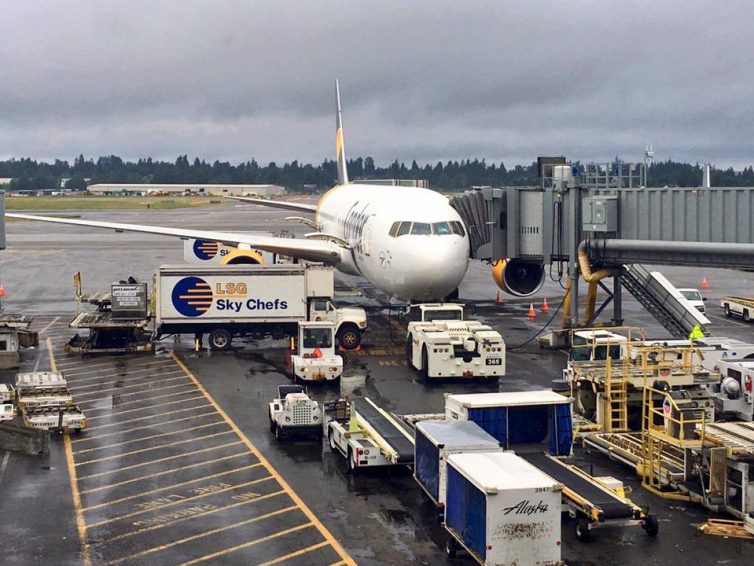 My Condor Boeing 767 at Seattle - Photo: David Parker Brown