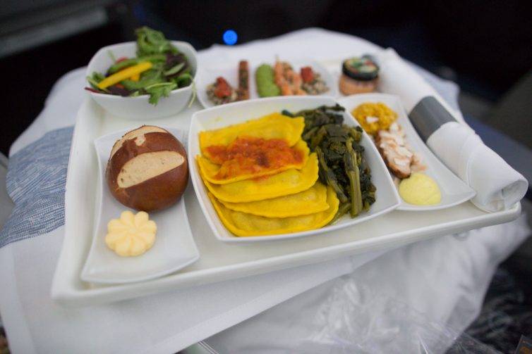 My meal for the flight - Photo: Jeremy Dwyer-Lindgren