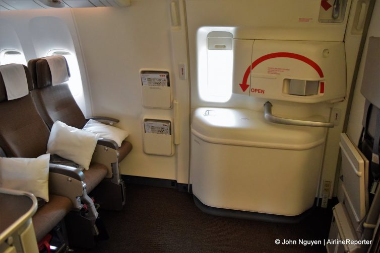 Exit (Row 39) seats on Swiss's 777-300ER.