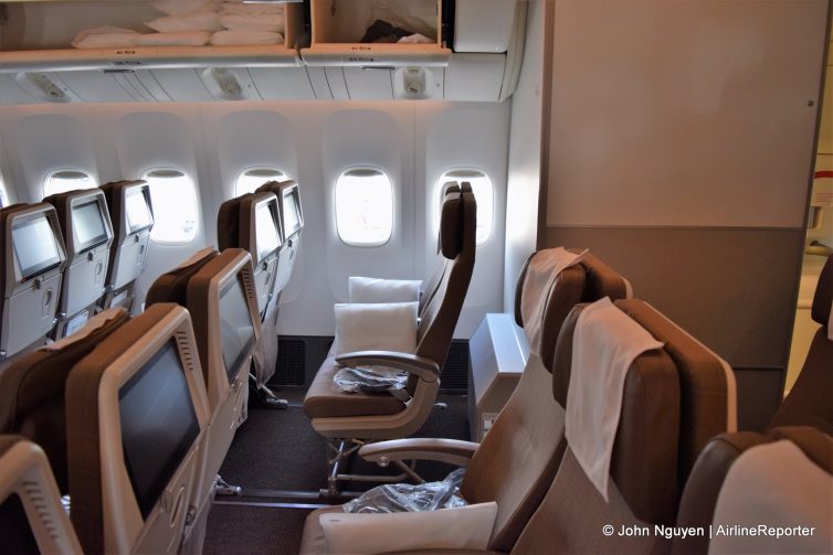 The only pairs of seats in economy on Swiss's 777-300ER, located in Rows 50-51 by the window.