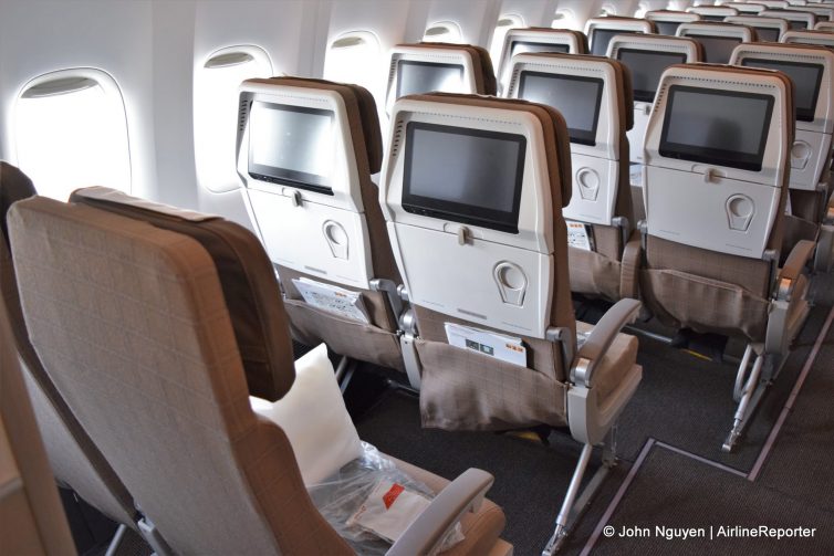 The only pairs of seats in economy on Swiss's 777-300ER, located in Rows 50-51 by the windows.