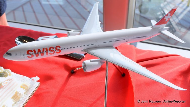 A Swiss 777-300ER, at 1/200th the size.