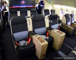 Business rows three and four on the Turkish Airlines 777
