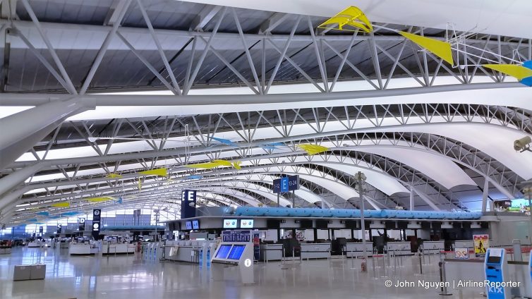 Check-in area at Osaka Kansai Airport (KIX) - Photo recovered by Kroll Ontrack