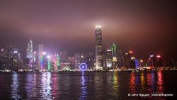 The central Hong Kong skyline on a stormy night - Photo recovered by Kroll Ontrack