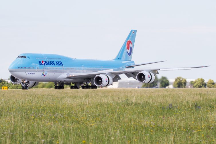 The first ever Boeing 747-8i to visit Prague arrives on a hot summers day Photo: Jacob Pfleger | AirlineReporter