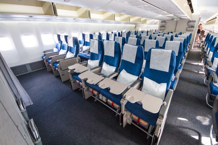 Economy class on the Boeing 747-8i is also very comfortable with a 34-inch pitch Photo: Jacob Pfleger | AirlineReporter