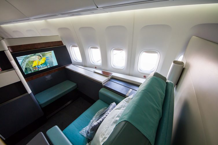 The First class Kosmo 2.0 suite with only six on-board it is a very private way to travel Photo: Jacob Pfleger | AirlineReporter