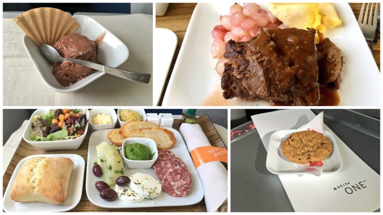 If flying Delta One between New York and California, come hungry. Photo - Jason Rabinowitz