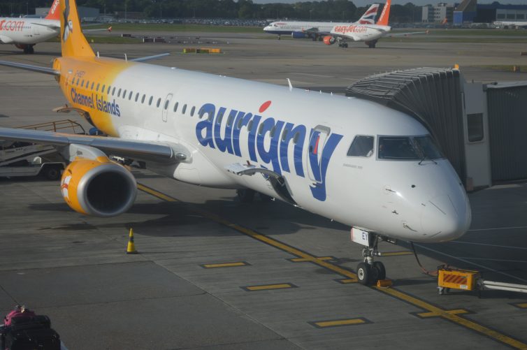 Aurigny's Embraer 195 aka "The Jet" - photo: Alastair Long | AirlineReporter