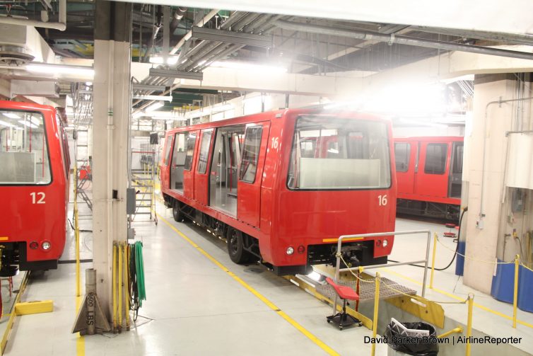 A few of the trains at SEA are getting some TLC