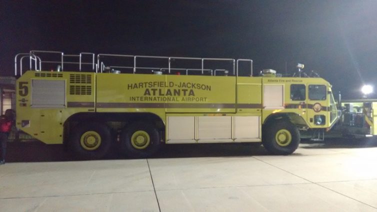 One of the emergency vehicles housed at Fire Station #33 at ATL - Photo: John Huston