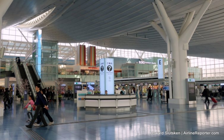 The new international terminal at Haneda