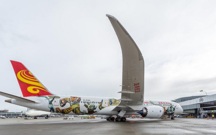 B-1540 is a brand-new 787-9 from Boeing's Charleston plant  it's first flight was August 22, 2016, and it was delivered to the airline Sept. 23.