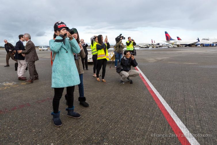 A contingent of reporters from Chinese media outlets traveled to Seattle for the event