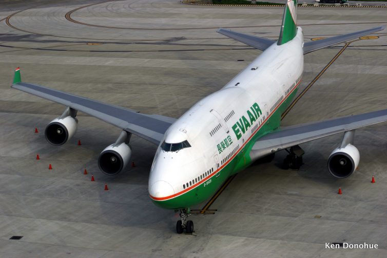 EVA Air Boeing 747-400.