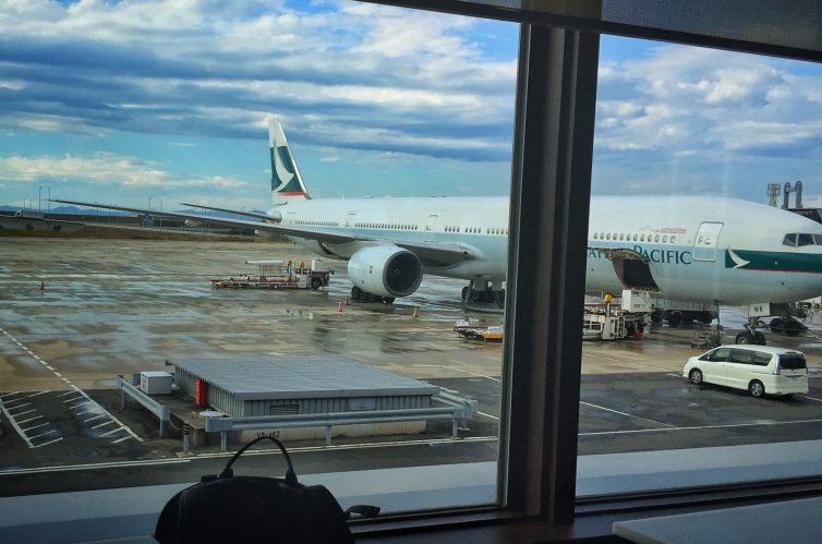 The tarmac view from the Akusa Lounge @ KIX ’“ Photo: Manu Venkat | AirlineReporter