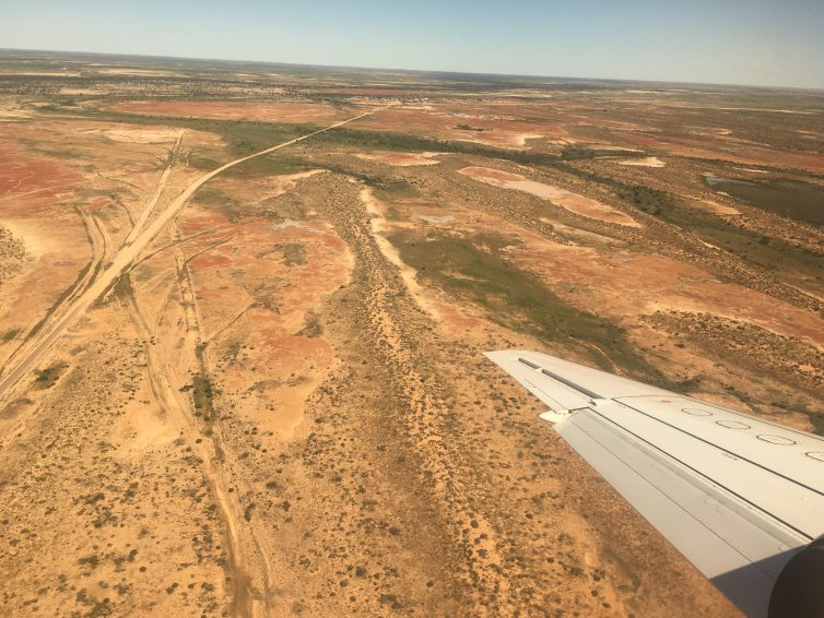 Coming into Birdsville, can you spot the airport? Photo: Jacob Pfleger | AirlineReporter